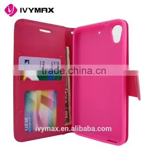 China Guangzhou Wholesale Mercury Luxury Flip PU Leather Phone Case Card Photo Slot Cover Case Wallet for HTC 626 Quality Choice thumbnail-4