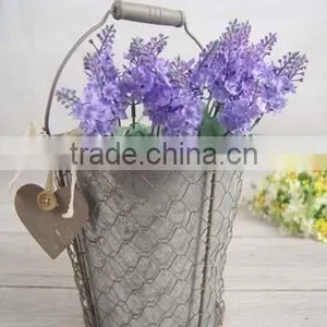 Round Barrel Decorative Metal Planters thumbnail-3