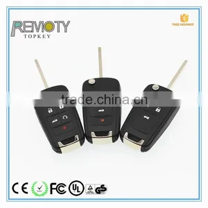 Universal Remote Control for Chevrolet Cruze 2 Button Remote Flip Key 433MHZ ID46 Car Sensor Keys Smart Key AK014005 thumbnail-1
