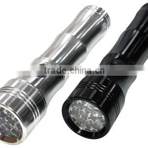 TE067 2015 Promotion Super Power Aluminum Zoom in 11LED Flashlight With Bamboo Shape thumbnail-1