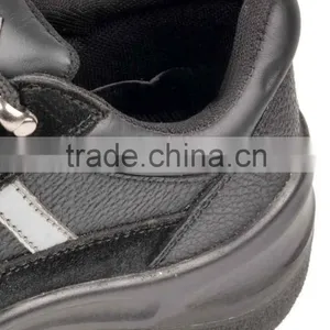 Anti-Puncture PU Injection Split Embossed Leather Toe Cap Safety Shoes thumbnail-6