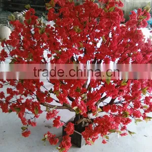 HOT Beautiful Red a Artificial Cherry Blossom Tree for Wedding Decoration thumbnail-2