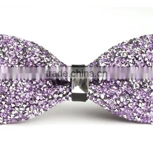 Men's Crystal Shining Wedding Party Pre Tied Bow Tie Bowtie thumbnail-3