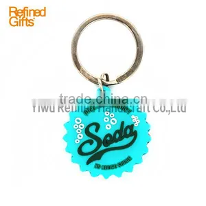 Creative Red Blue Shell Keychain Personalized Pvc Rubber Sun Capsule Keychain thumbnail-5
