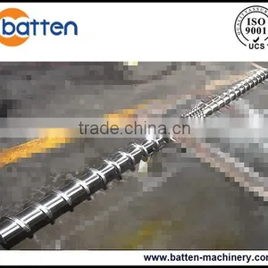 100/28 Bimetallic Plastic Extrusion Machine Single Pelleting Screw Barrel for PP,PE thumbnail-1