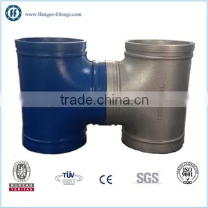 Ductile Iron T Type Tee Grooved Pipe Fittings With thumbnail-1