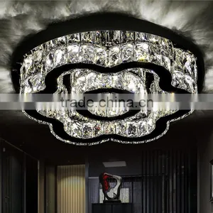 Top Quality 5730 Chip LED Crystal Chandelier Stainless Steel Modern Crystal Light thumbnail-2