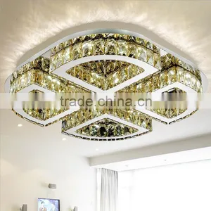 Hot Selling 60W LED Ceiling Lamp Stainless Steel K9 Crystal Decoration Ceiling Lamp thumbnail-3