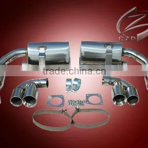 Exhaust Catback ForPORSCHE 996 TWIN TURBO CATBACK 00-05 SS T304 Bule Tip thumbnail-1