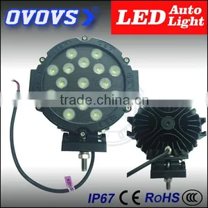 12volt 51W Led Work Light Spot/FLood Beam With RED/Black Housing Rings for J-e-ep SUV thumbnail-1