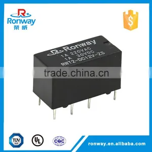 Ronway Factory Hot Sale General Purpose RWT2 4078 2 Form C 3V dc Relay thumbnail-1