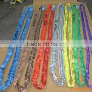 100% Polyester Fabric Round Slings Heavy Duty Load Belt thumbnail-2