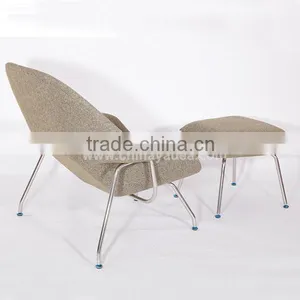 Womb Chair With Footrest Eero Saarinen Lounge Chair thumbnail-4