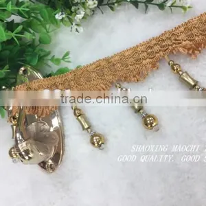 2015 New Design 100% Polester Curtain Lace, Shining Crystal, Accessories thumbnail-6