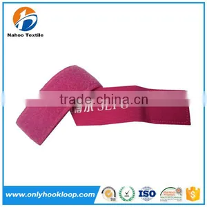 Plastic Buckle Elastic Hook and Loop Strap With Embroidery Logo Printed thumbnail-1