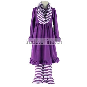 2016 Fall Girl Clothes Girl Three Pieces Outfits Fall Cotton Frock Suit Design Images thumbnail-3