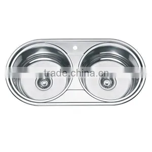 Stainless Steel Kitchen Sink With Double Bowl thumbnail-1
