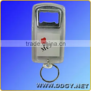 Acrylic Can Custom Logo Bottle Opener With Key Chain thumbnail-1