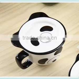 Ceramic Cute Panda Mug With Panda Face Shape thumbnail-4