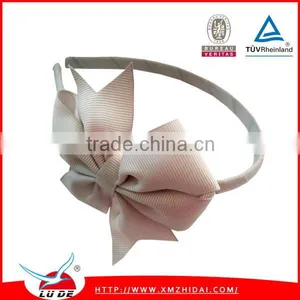 Cute Grosgrain Ribbon Bows With Elastic Hair Bands for Baby/kids, thumbnail-1