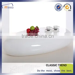 ELEGANT WHITE NEW DESIGN FIBER GLASS COFFEE TABLE UNIQUE TEA TABLE thumbnail-2