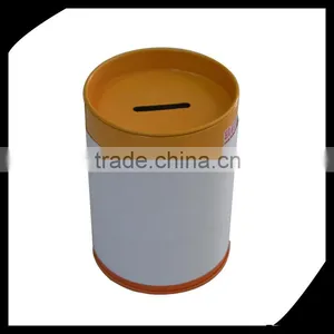Metal Tin Can Piggy Bank Metal Box for Money Saving/safe Round Shape Tin Money Box With High Quality/Custom Money Round Tin Box, thumbnail-1