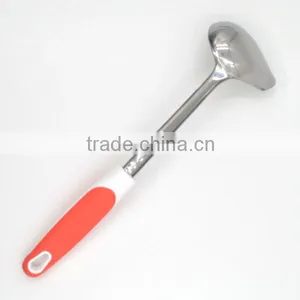 Novel Design TPR Handle FDA LFGB Grade Stainless Steel Gravy Sauce Ladle thumbnail-2