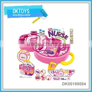 2 IN 1 Pink Plastic Doctor Set Children Play Doctor for Girls thumbnail-1