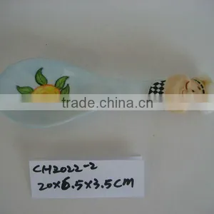 Hand Painted Ceramic Soup Spoon thumbnail-1