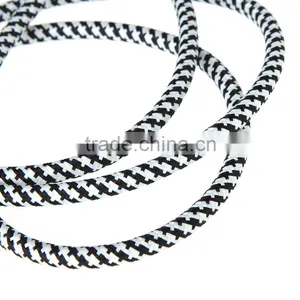 3M/10FT Black & White Cloth Braided Tweed Guitar Cable Cord thumbnail-2
