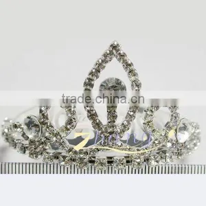 HOT!!! Mini Rhinestone Jewelry Wedding Crown thumbnail-1