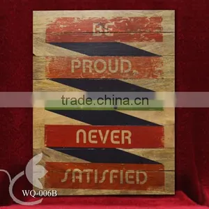 Wooden Vintage Style Sign - Wall Decoration WQ-006 thumbnail-3
