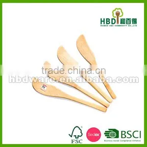 Wood Cheese Knife, Cake Knife Set, Wooden Flatware for Sale thumbnail-1
