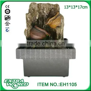 Indoor Decoration Artificial Rock Waterfall With Pot thumbnail-1