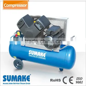 3HP Tri. Phase Iron Motor 90L Tank Air Compressor With CE Belt Driven thumbnail-1