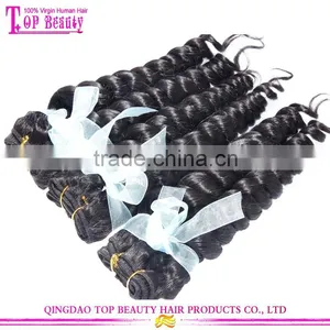 Qingdao High Quality and Cheap 100% Virgin Indian Remy Hair Loose Wave Human Hair Weaving thumbnail-2