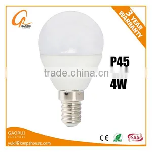 4W Led Lamp Bulb P45 Global Aluminum Inside Plastic Outside Ip44 85-265v thumbnail-1