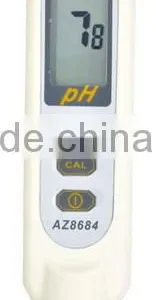 pH Meter Pen PH/Temp. Meter IP65 Data Hold High Accuracy AZ8686 thumbnail-1