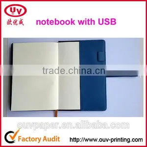 2016 a5 pu Leather Notebook in Gift Set With USB thumbnail-1