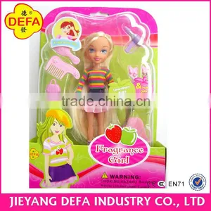 Defa Lucy Pretty 7 Inch Plastic Small Kids Small Vinyl Doll thumbnail-1