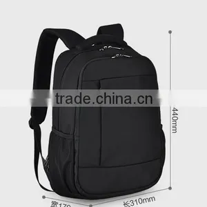 Classic Black Sports Laptop Backpack thumbnail-4