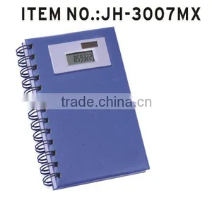 Hot Sale Custom Leather Notebook With Solar Calculator thumbnail-1