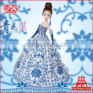 11'' or 11.5'' Fashion High End Chinese Bride Doll Wedding Gift thumbnail-1