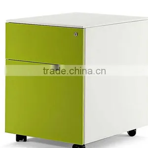 Office Furniture Two Drawer Steel Filing Mobile Cabinet With Wheel thumbnail-4
