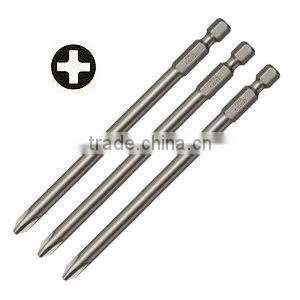 S2 Screwdriver Bit, 1/4" HEX Round Shank Bit, PH2 thumbnail-1