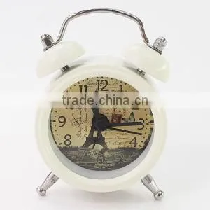 2016 Hot Selling 5*7.5cm White Iron Alarm Clock $1.0 thumbnail-1