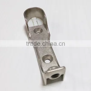 Furniture Hardware Oval Wardrobe Rail End Holder Supports Bracket thumbnail-3
