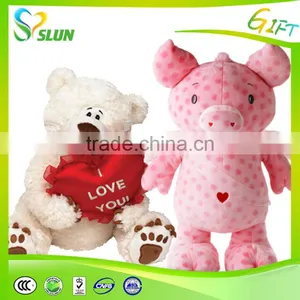 OEM Saint Valentine's Day Mini Plush Panda Teddy Bear Toys thumbnail-1