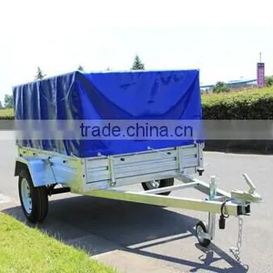 High Quality 7x4 Hot Dipped Galvanized Caged Trailer thumbnail-1