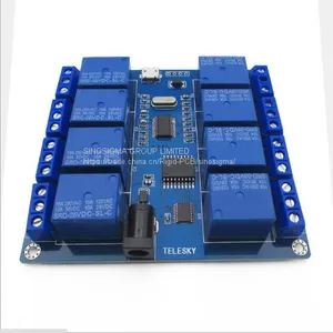 8-way 5v Relay Module PC Control Board With Indicator Relay Output DC / USB Interface thumbnail-1